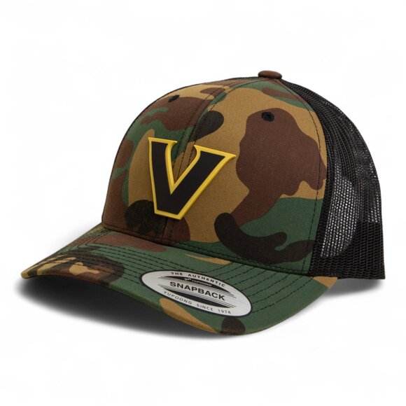 Vanderbilt Commodores Black YP Snapback Hat- Army Camo/ Black - Picture 2 of 3